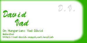 david vad business card
